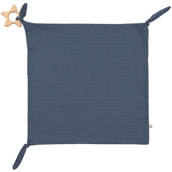 Schmusetuch Beißring indigo 35 x 35cm