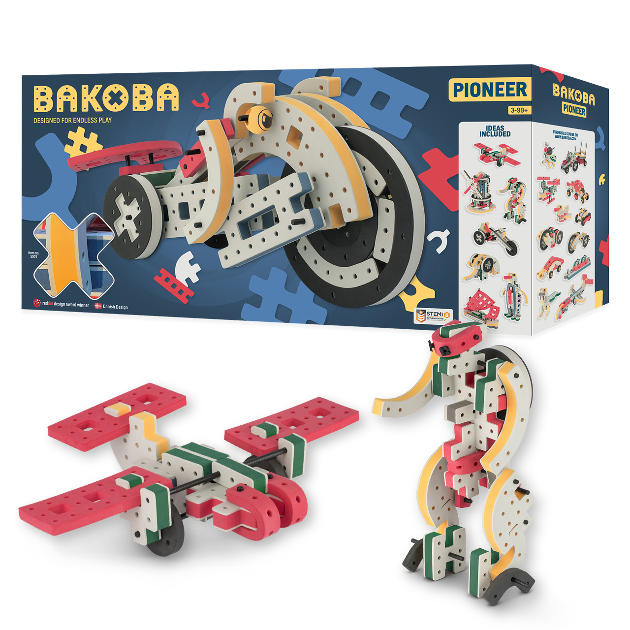 Kreatives Bauset aus Schaumstoff 116 Teile - Pioneer