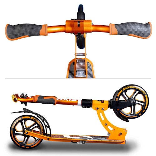 Alu Scooter ab 6 Jahre 35-100kg 205mm-Rädern Orange