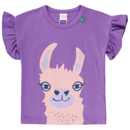 Mädchen Shirt kurzarm Lama