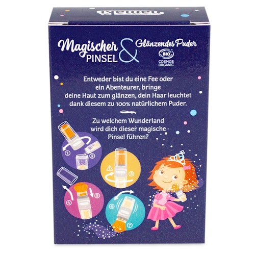 Bio Glitzerpuder - Magischer Pinsel Gold