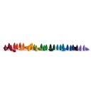 Vorschaubild Mandala Rainbow Snowflakes mit 36 Teilen