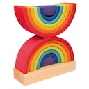 Vorschaubild Steckturm Regenbogen, doppelte Bögen, 14-teilig