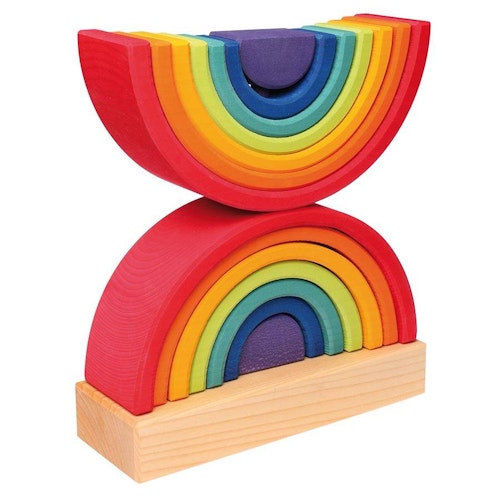 Steckturm Regenbogen, doppelte Bögen, 14-teilig