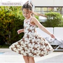 Vorschaubild Ärmelloses Flatterkleid Gemüse