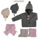 Vorschaubild Kapuzen Strickjacke Alpaka-Schurwoll Mix