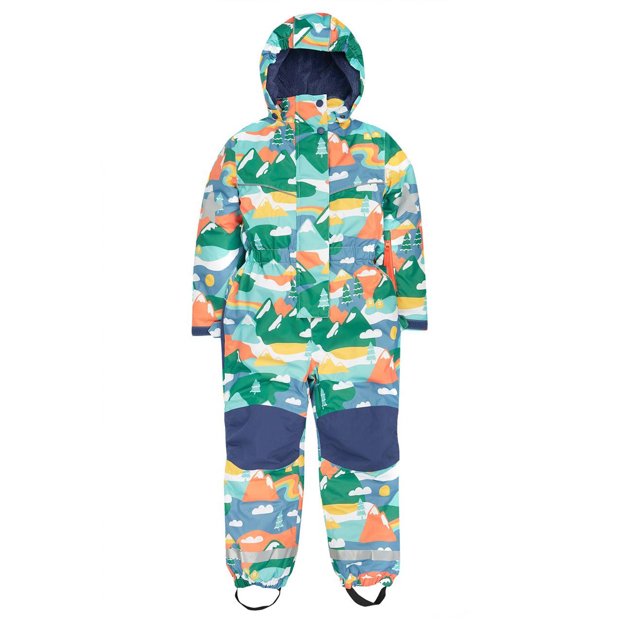 Schnee Overall gefüttert Alpin-Motive