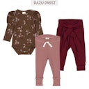 Vorschaubild Langarmbody Puffärmel Blumenprint