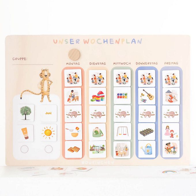 Kindergarten Wochenplaner inkl. Symbole
