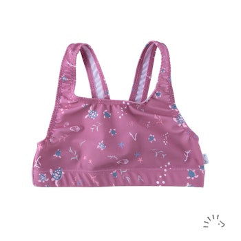 Bikinitop Schildkröten mauve