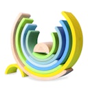 Vorschaubild Neongrün Regenbogen Grimms 10 teilig - 27,4 cm
