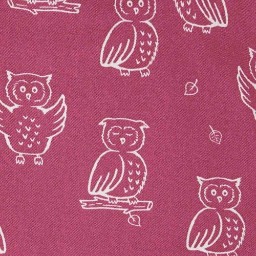 Herbstjacke Plüsch gefüttert Eulen