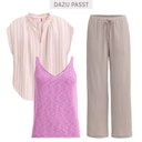 Vorschaubild Musselin Hose Damen beige