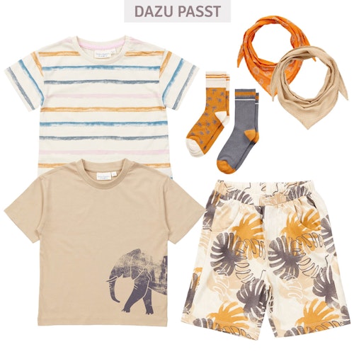 Leichte Jersey Blätter Shorts