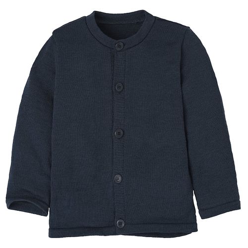 Strickjacke aus Schurwolle mit Knopfleiste