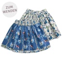 Vorschaubild Flanell Rock Waldtier, Blumen-Motive zum Wenden
