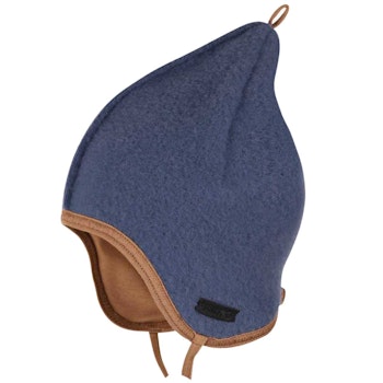 Fleece Mütze doppellagig rauchblau