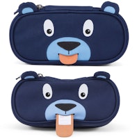 Stiftemäppchen mit Ziehzunge Bär blau 21 x 11 cm Stiftemäppchen mit Ziehzunge Bär blau 21 x 11 cm