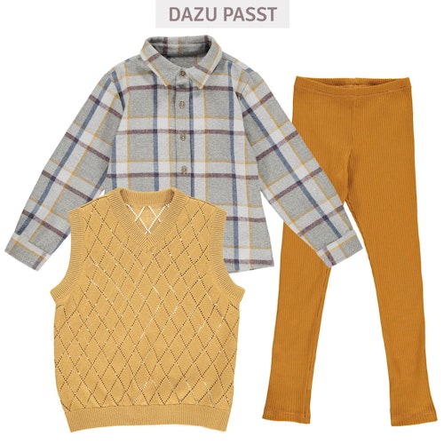 Festes kariertes Twill Hemd