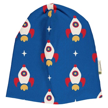 Sweat Beanie Raketen blau