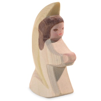 Engel Figur weiss Holzfigur 8 cm hoch