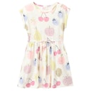 Vorschaubild Sommerkleid kurzarm blau geringelt Regenbogen