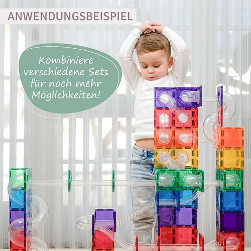 Connetix Magnetbausteine Kugelbahn 114 Teile – bunt