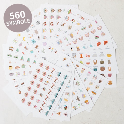 Bunter Familienwochenplaner A3 inkl. 560 Symbole