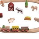 Vorschaubild Holz Eisenbahn Set Bauernhof 25 Teile