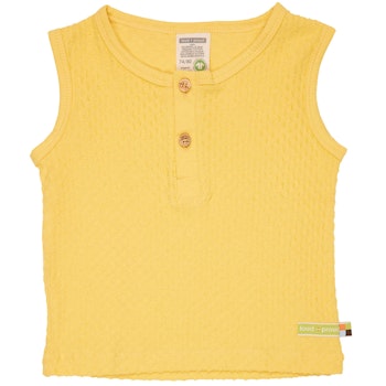 Elastisches T-Shirt Blumenprint hellgelb