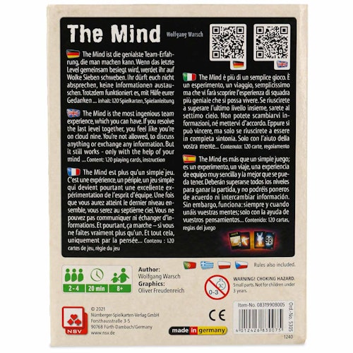 The Mind – kooperatives Kartenspiel ab 8 Jahren