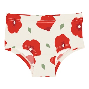 Hipster Briefs weiß Mohn