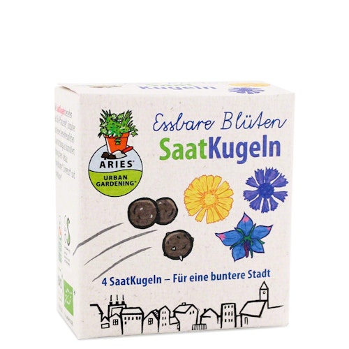 Saatkugeln im 4er Set – essbare Blüten