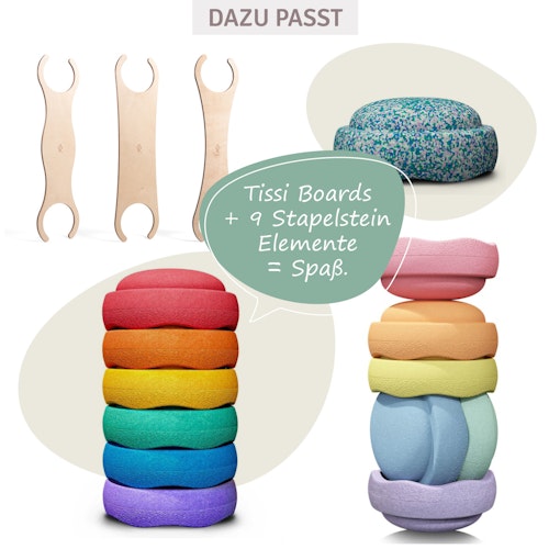 3er Set Balance Boards Zubehör für Stapelstein®