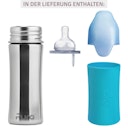 Vorschaubild Pura kiki Babyflasche mitwachsend ab 3 Monate aqua-blau