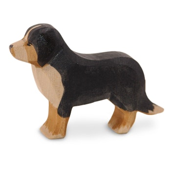 Berner Sennenhund Holzfigur stehend 7 cm hoch