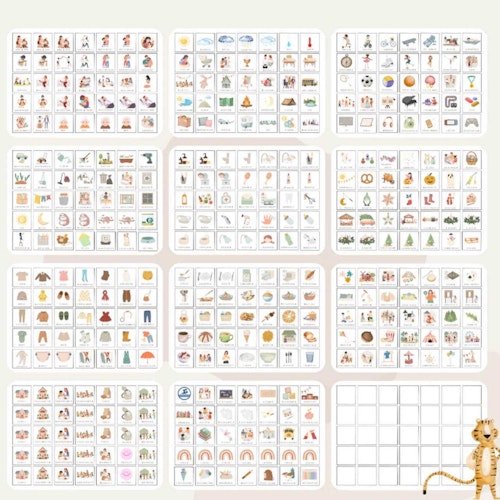 Wochenplaner mit Tagesaufgaben Tiger inkl. 420 Symbole