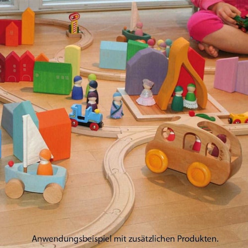 Regenbogen Freunde Figuren 12 Stück Massivholz