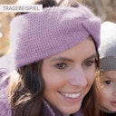 Vorschaubild Damen Wolle kaschmir Stirnband