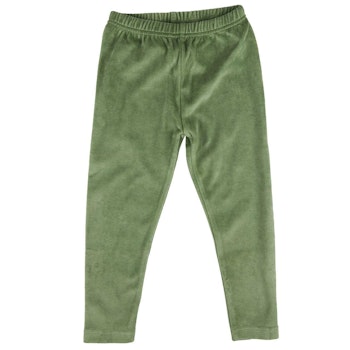 Warme, weiche Velour Leggings dunkelblau
