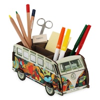 Stiftebox zum Stecken VW T1 Popart Herzen