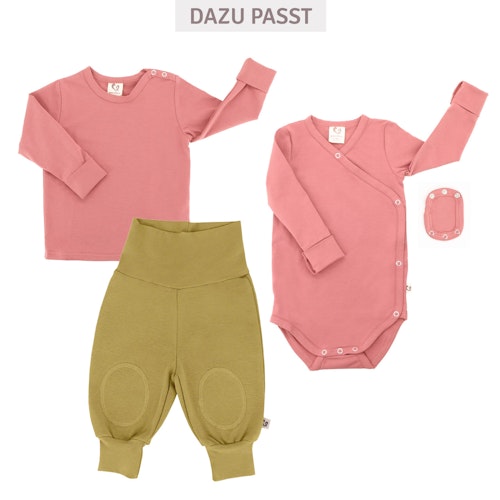 Mitwachsendes Bio Langarmshirt uni