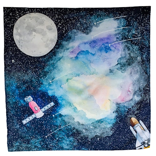 Spieltuch Bio-Baumwolle Mond 100 x 100 cm