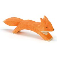 Fuchs groß laufend Holzfigur 4,5 cm