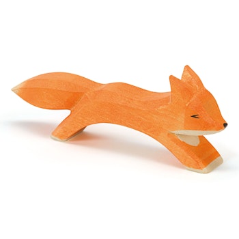 Fuchs groß laufend Holzfigur 4,5 cm
