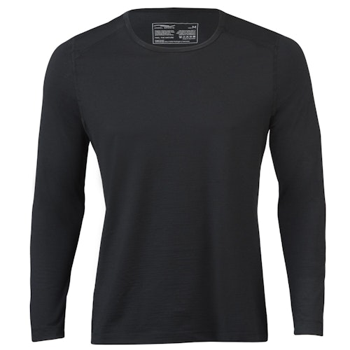 Herren Wolle Seide Langarmshirt Regular Fit