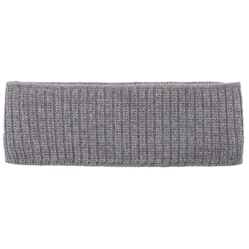 Herren Woll Stirnband grau-melange