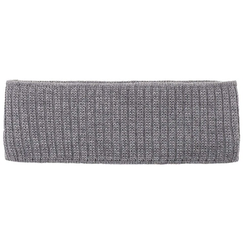 Herren Woll Stirnband grau-melange