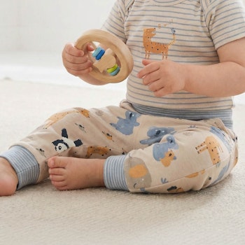 Hochwertige Sweathose Waldtiere sand