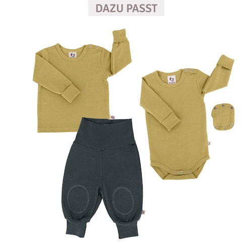 Mitwachsendes Bio Langarmshirt uni